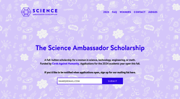 scienceambassadorscholarship.com