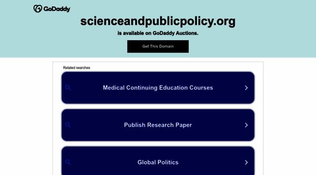 scienceandpublicpolicy.org