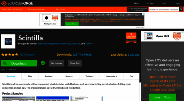 scintilla.sourceforge.net