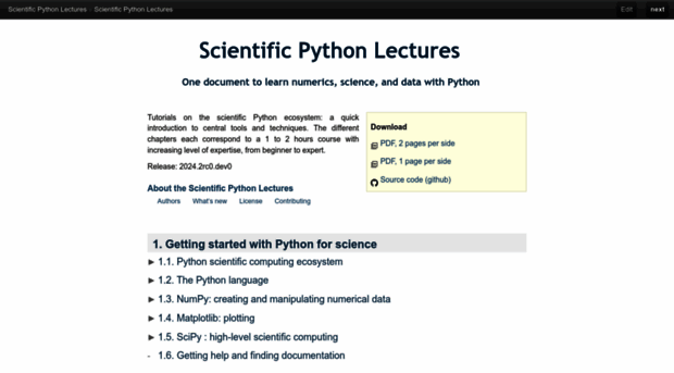 scipy-lectures.org