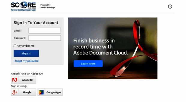 scoreinc.echosign.com