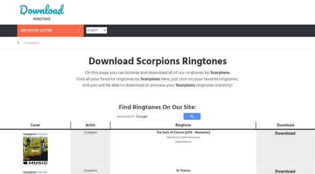 scorpions.download-ringtone.com