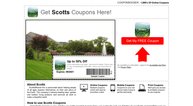 scotts.couponrocker.com