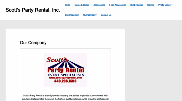 scottspartyrental.com