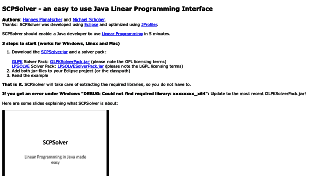 scpsolver.org