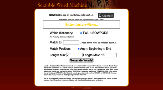 scrabblewordmachine.com