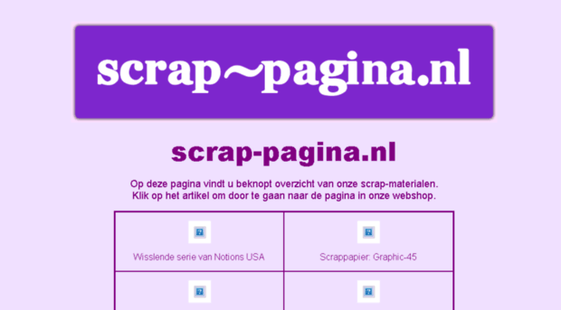 scrap-pagina.nl