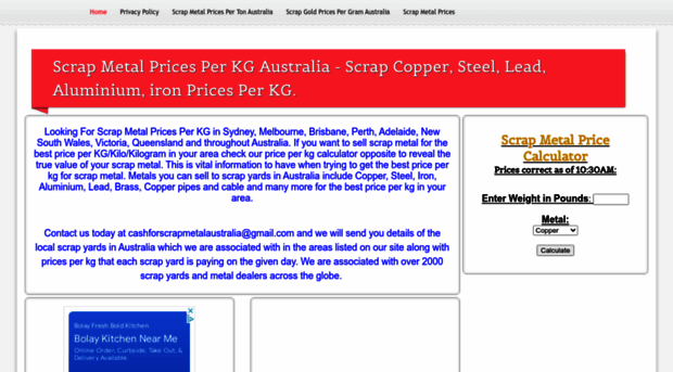 scrapmetalpricesperkgaustralia.com