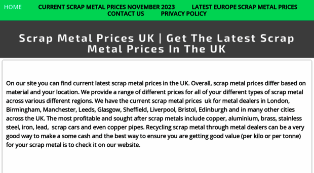 scrapmetalpricesuk.co.uk