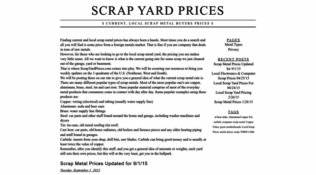 scrapyardprices.com