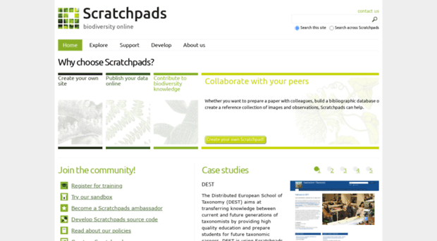 scratchpads.eu