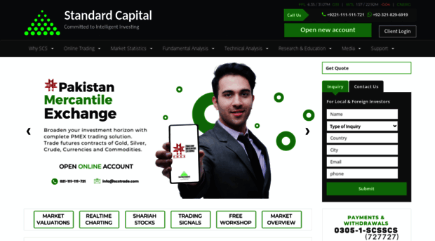 SCS - PSX - Best Stock Broker in Pakistan Stock Exchange - Live Rates -  Roshan Digital - Open an Account