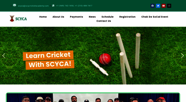 scycricketacademy.com