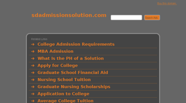 sdadmissionsolution.com