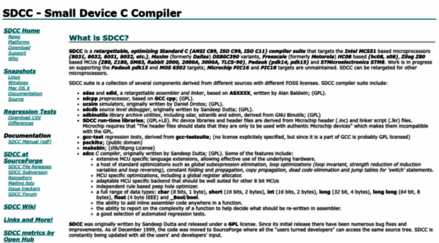 sdcc.sourceforge.net