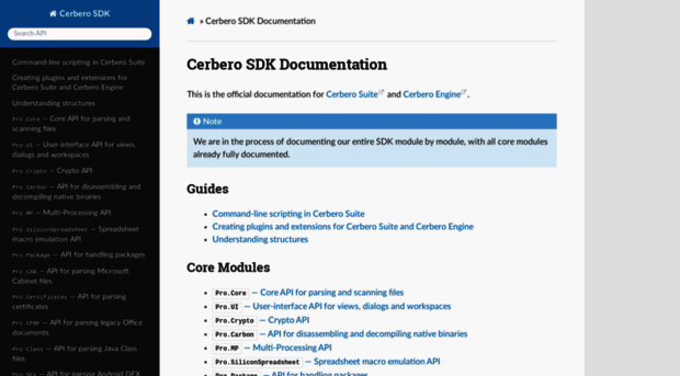 sdk.cerbero.io