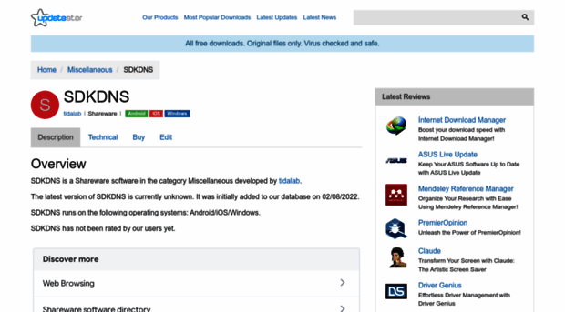 sdkdns.updatestar.com