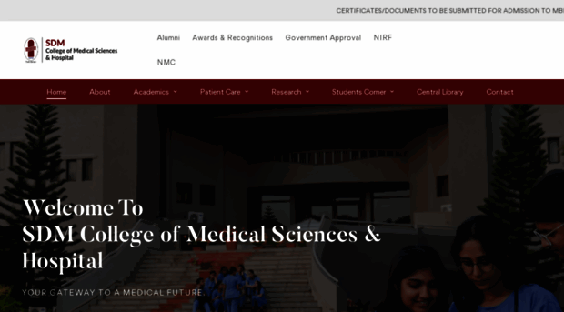 sdmmedicalcollege.org