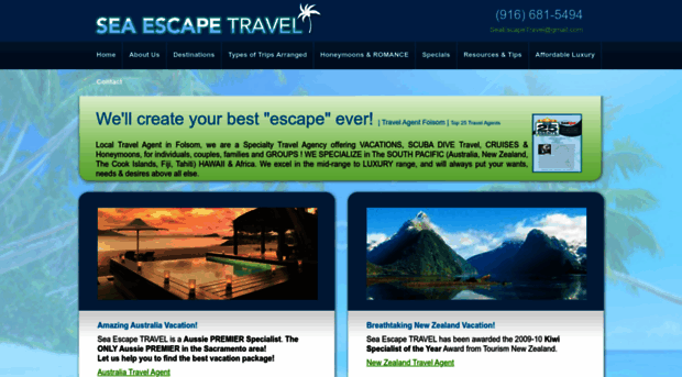 seaescapetravel.com