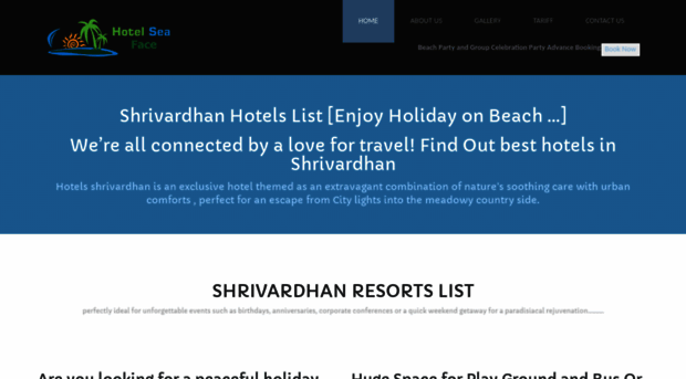 seafaceresortshrivardhan.com