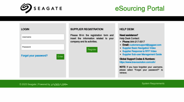 seagate.bravosolution.com