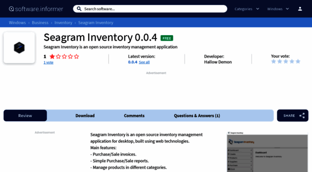 seagram-inventory.software.informer.com