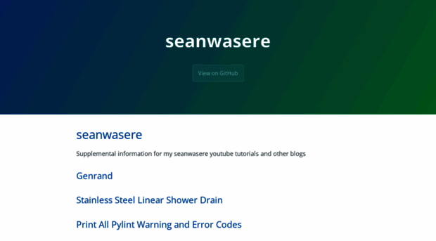 seanwasere.com