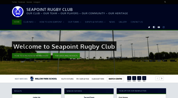 seapointrugby.com