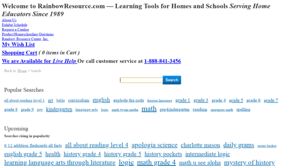 search.rainbowresource.com
