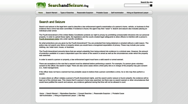 searchandseizure.org