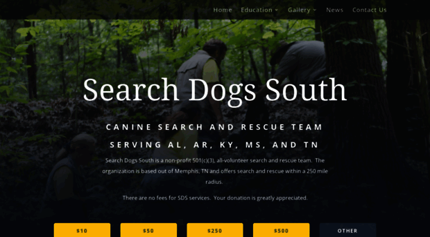 searchdogssouth.org