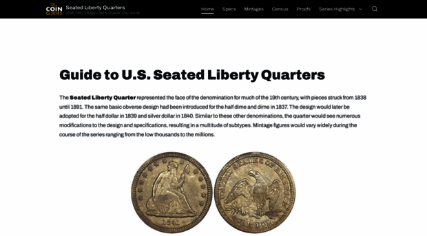 seatedlibertyquarter.com