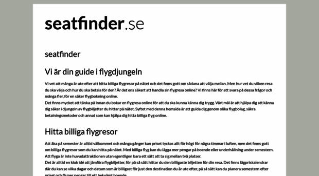 seatfinder.se