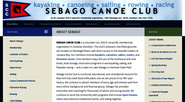 sebagocanoeclub.com