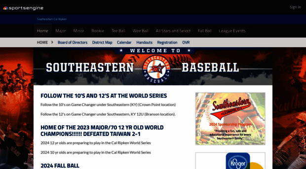 sebaseball.sportngin.com