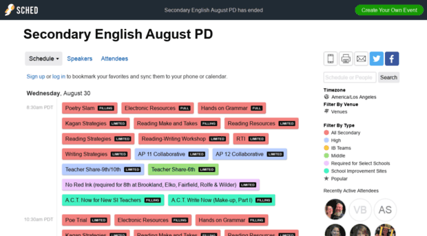 secondaryenglishaugustpd2017.sched.com