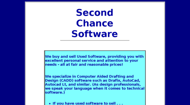 secondchancesoftware.com