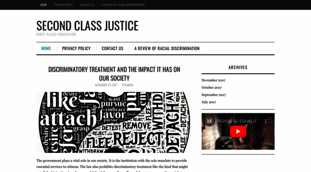 secondclassjustice.com