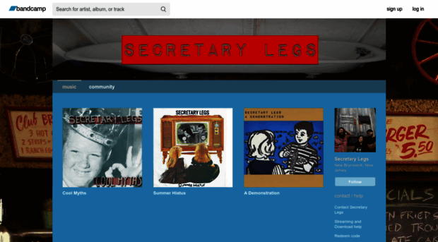 secretarylegs.bandcamp.com