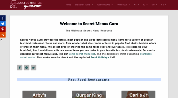 secretmenusguru.com