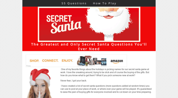 secretsantaquestions.yolasite.com