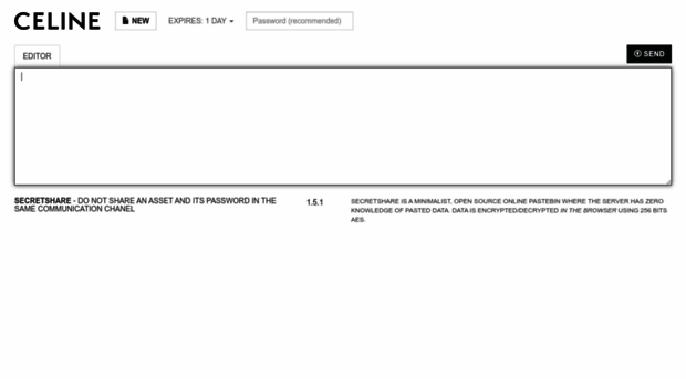 secretshare.celine.net