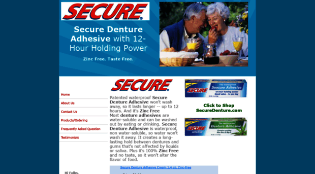 securedentureadhesive.com