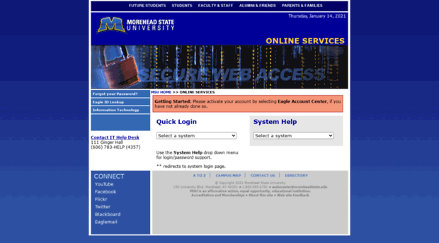secureweb.moreheadstate.edu