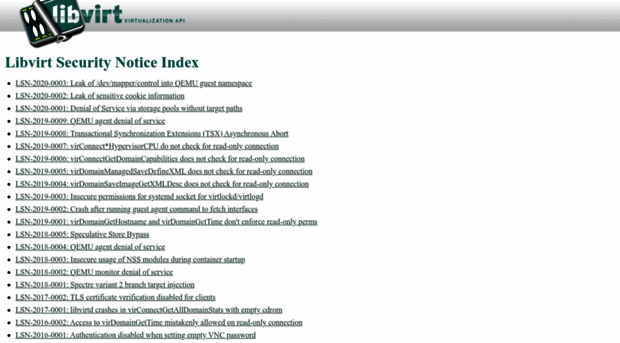 security.libvirt.org