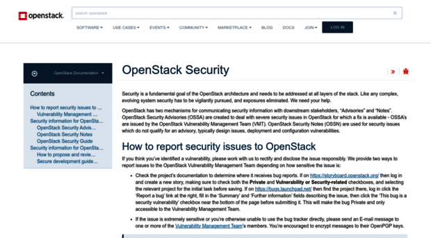 security.openstack.org