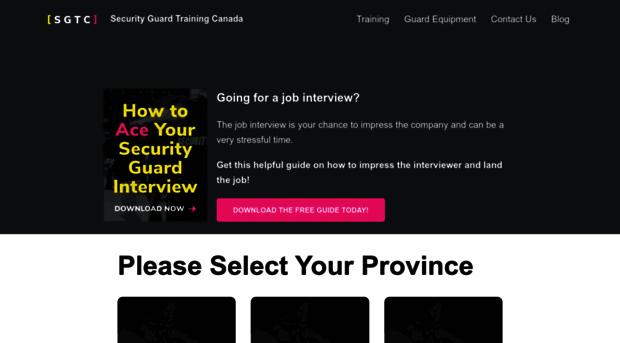 securityguardtrainingcanada.ca