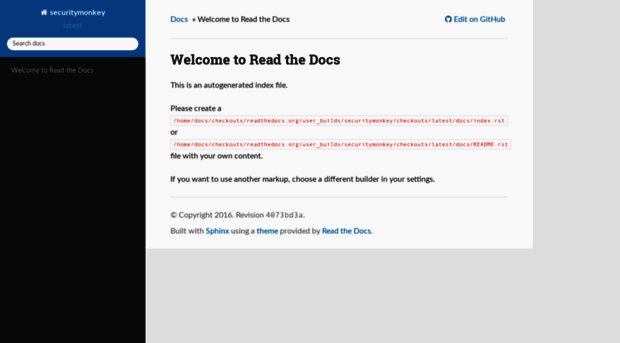 securitymonkey.readthedocs.org