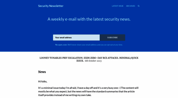 securitynewsletter.co