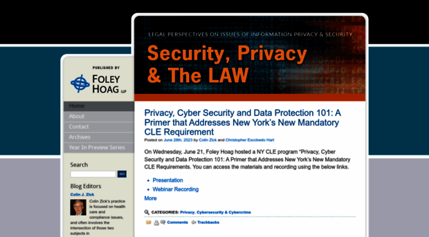 securityprivacyandthelaw.com